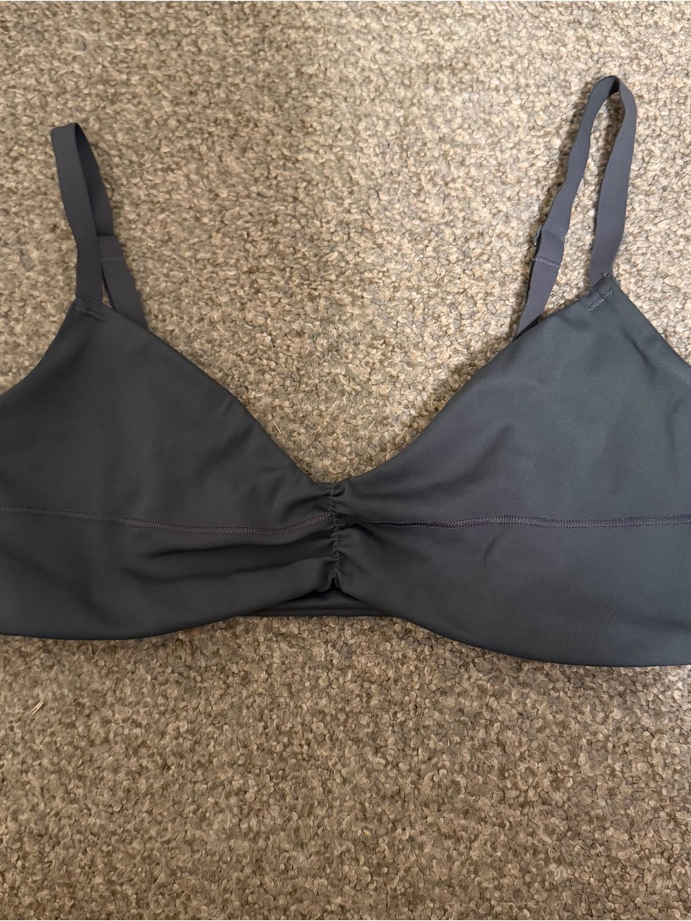 Women's Gymshark Dark Gray Seamless Comfort sports bra